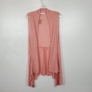 Maurices Stretchy Terracotta Open Front Casual Knit Vest NEW NWT Size 0